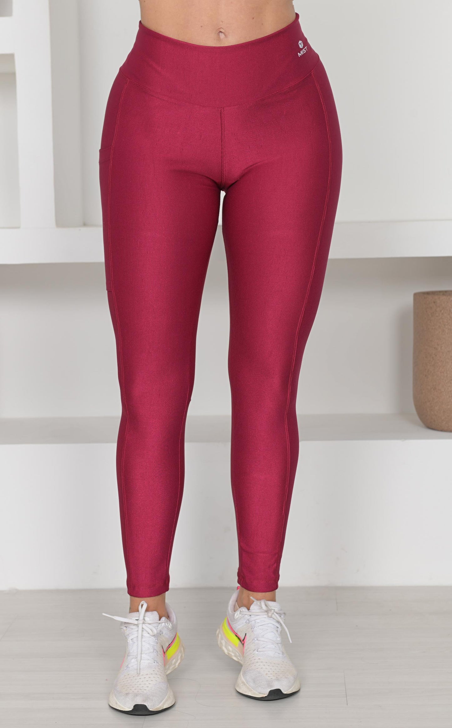 Calça Legging com Bolso-Vinho-LYON