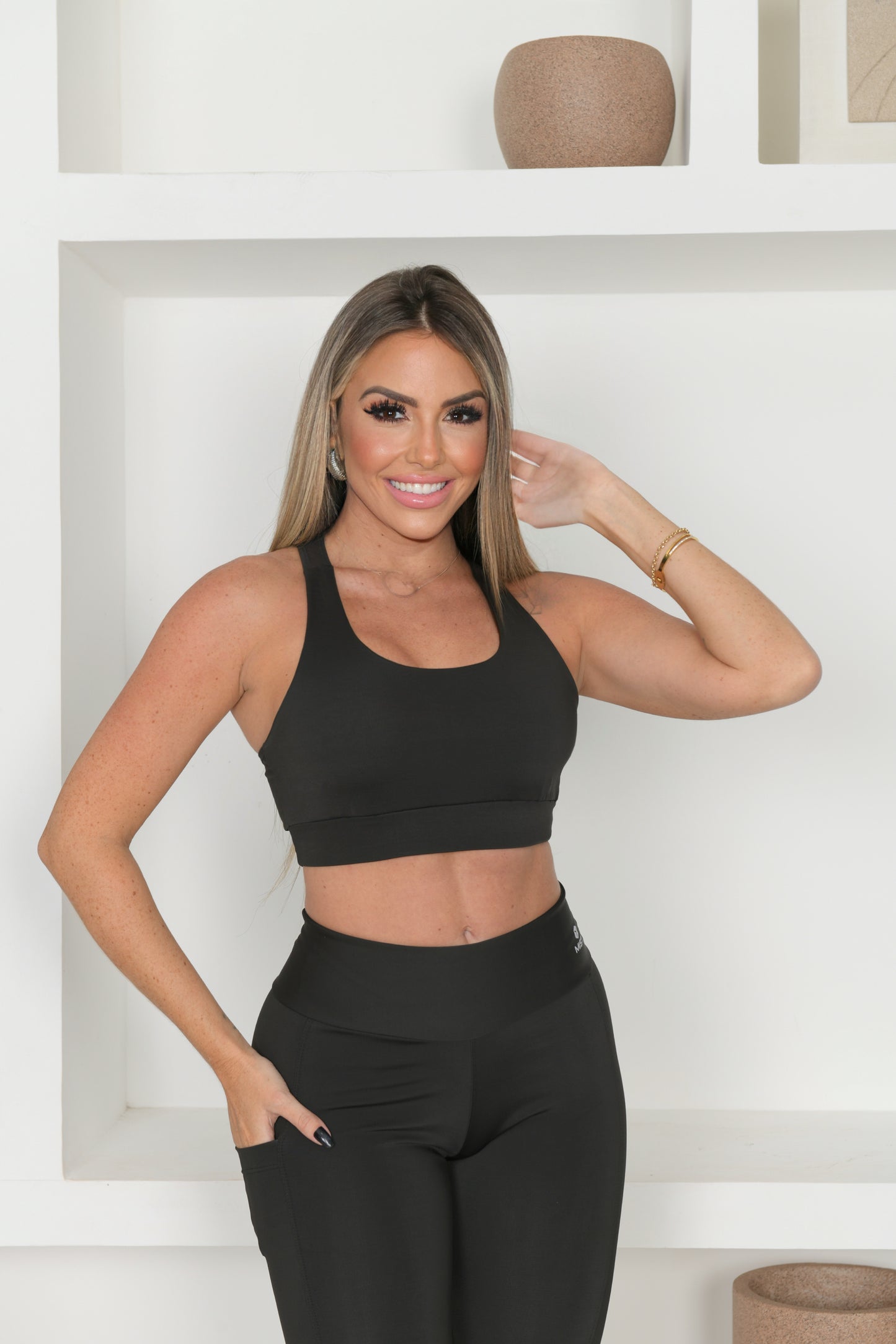 Top Nadador com Bojo-Preto
